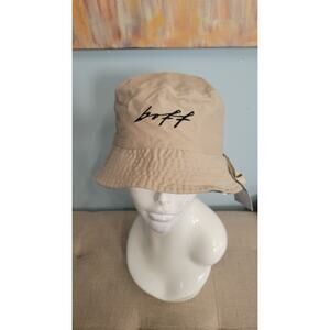 BOFF Reversible Bucket Hat M/L NWT – Streetwear Y2K 2000s Style Beige & Music...